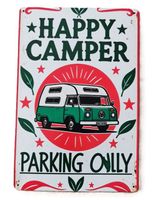 HAPPY CAMPER PARKING ONLY - Blechschild  (neu/OVP)