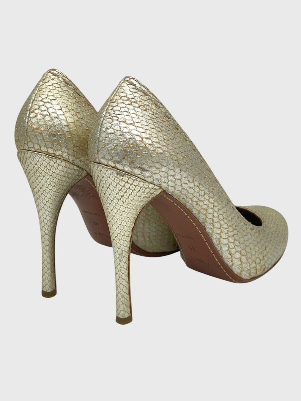 Alaia Scarpe da donna: Alaïa Snakeskin Pump EU 40 Metallic – Usato da Zürich venduto da shoe_shop 3