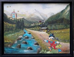 SALE!! Gemälde Pop Art Dagobert Duck Künstler: Manuela Reitz