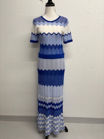neues Morgan Strickkleid Maxikleid Gr. M blau Kleid