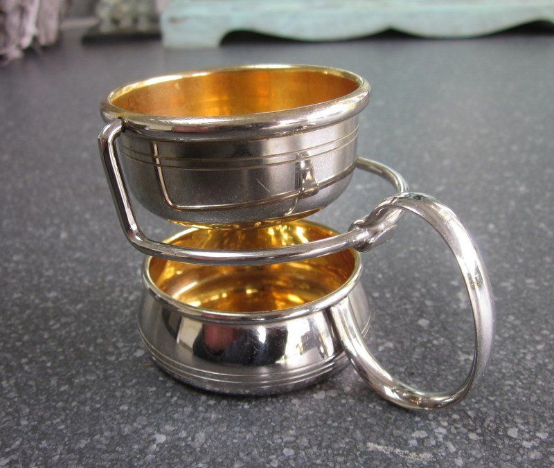 Elettrodomestici da cucina: Teebeutelhalter / Sieb mit Tropfschale aus Metall – Usato da Bischofszell venduto da raika 3