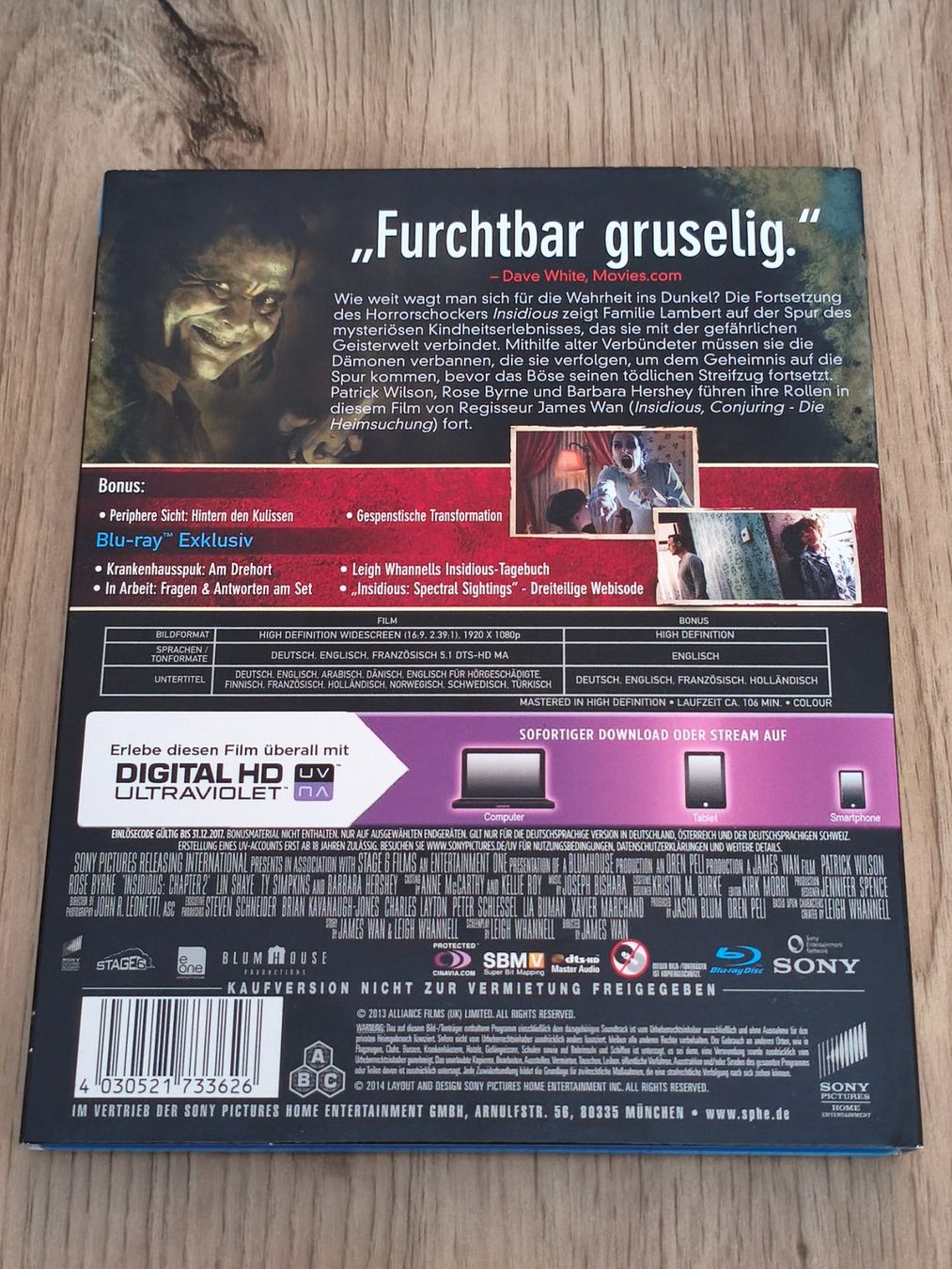 Alle DVDs: Insidious: Chapter 2 – (Blu-Ray/2013) – Gebraucht aus Schaffhausen von philscardstore 1