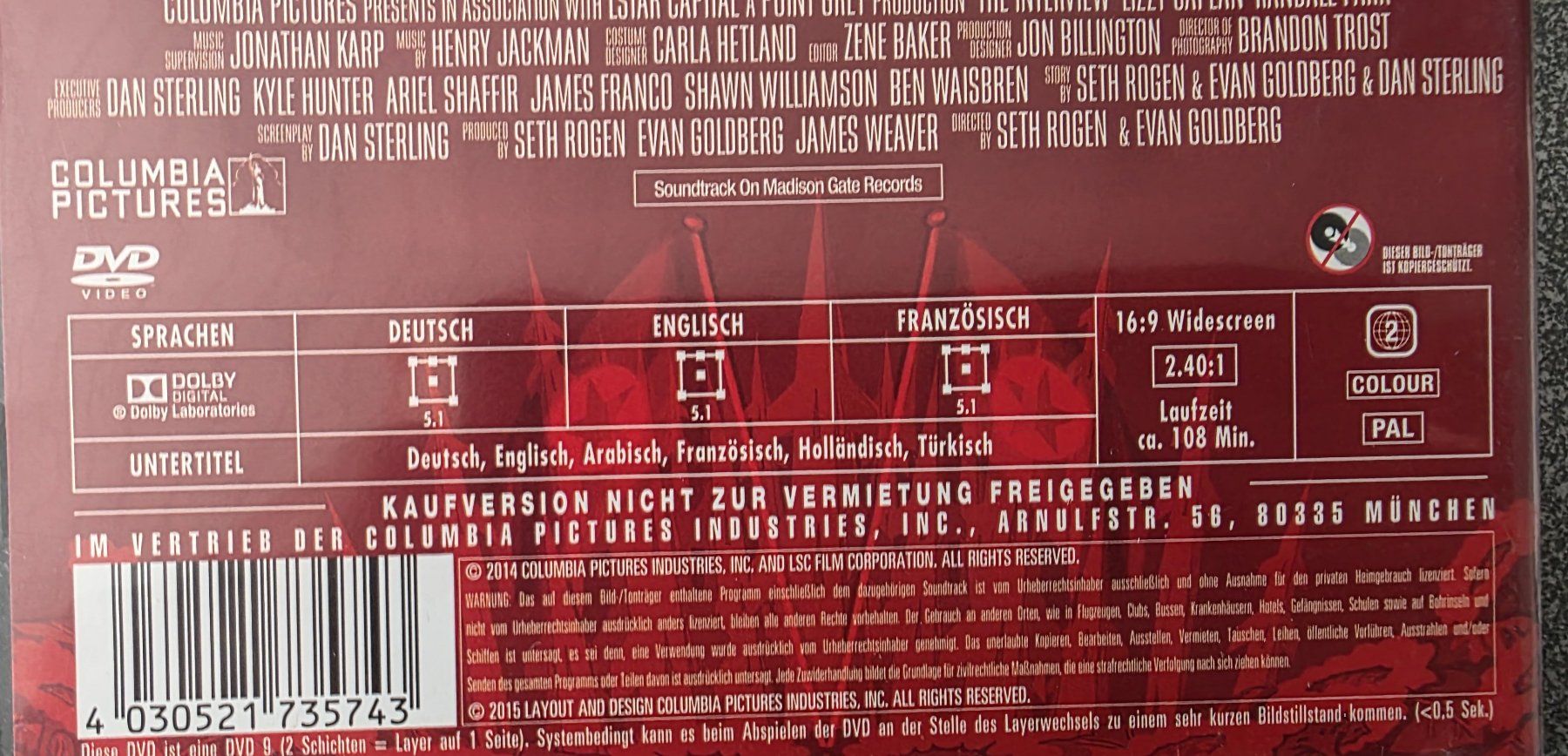 Tutti i DVDs: DVD The Interview - James Franco – Usato da Oetwil am See venduto da fineli2 1