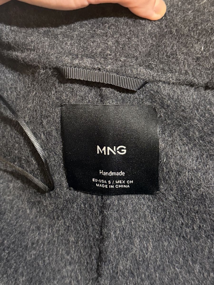Mango Mäntel: Mango grey Handmade wool coat with high collar  – Neu (gemäss Beschreibung) aus Morges von sof_tlh5 4