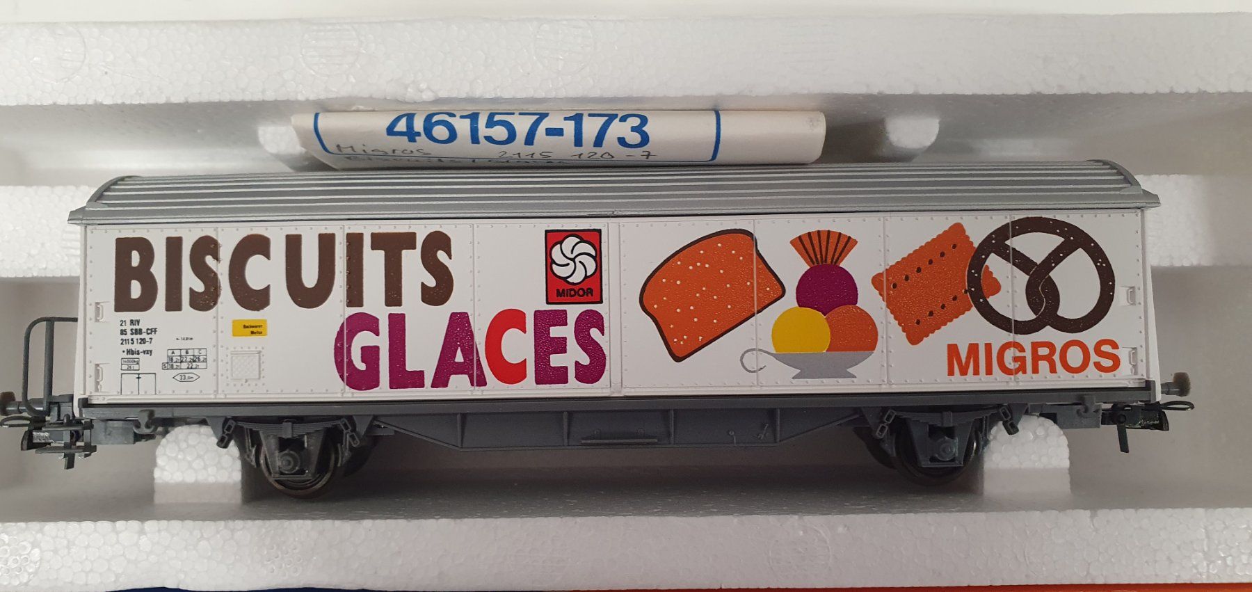 Roco Modelleisenbahnen: Roco / baur 291022 SBB Hbis Migros Biscuits/Glaces – Neu und originalverpackt aus Würenlos von jub_nd5j 2