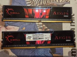 G.Skill Aegis 2 x 4GB, 2400 MHz, DDR4-RAM, DIMM