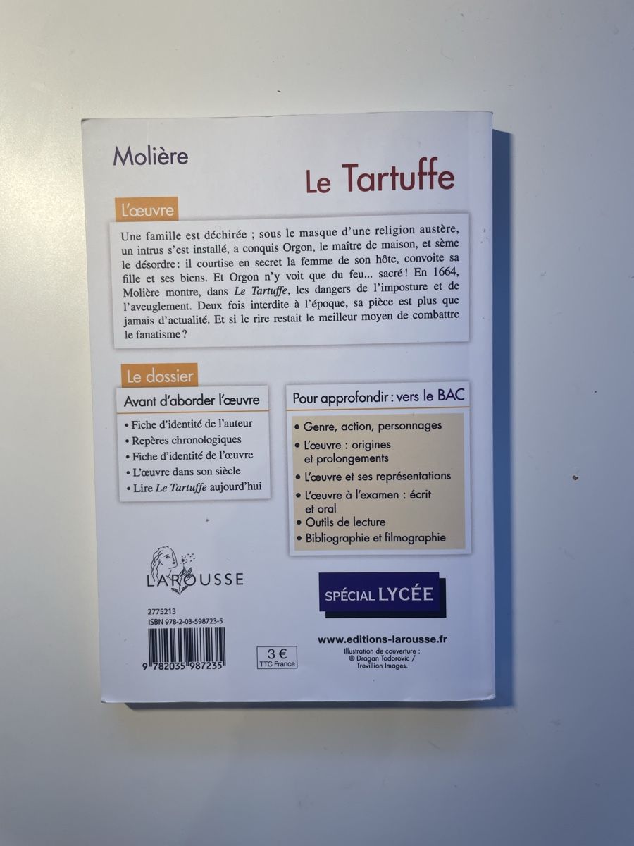 Bücher: Le Tartuffe - Molière  – Gebraucht aus Chemin von nzr_s6sy 1