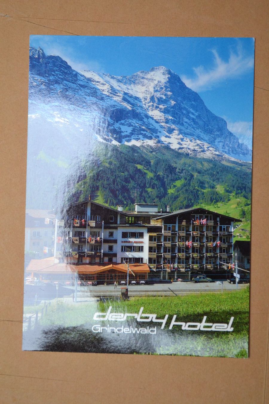 Cartoline postali: AK Grindelwald Derby-Hotel BE – Usato da Beinwil am See venduto da kajak55
