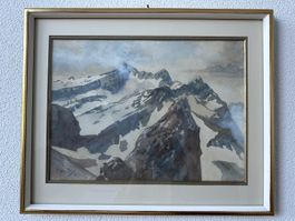 Aquarell Caspar Meili Säntis 1910