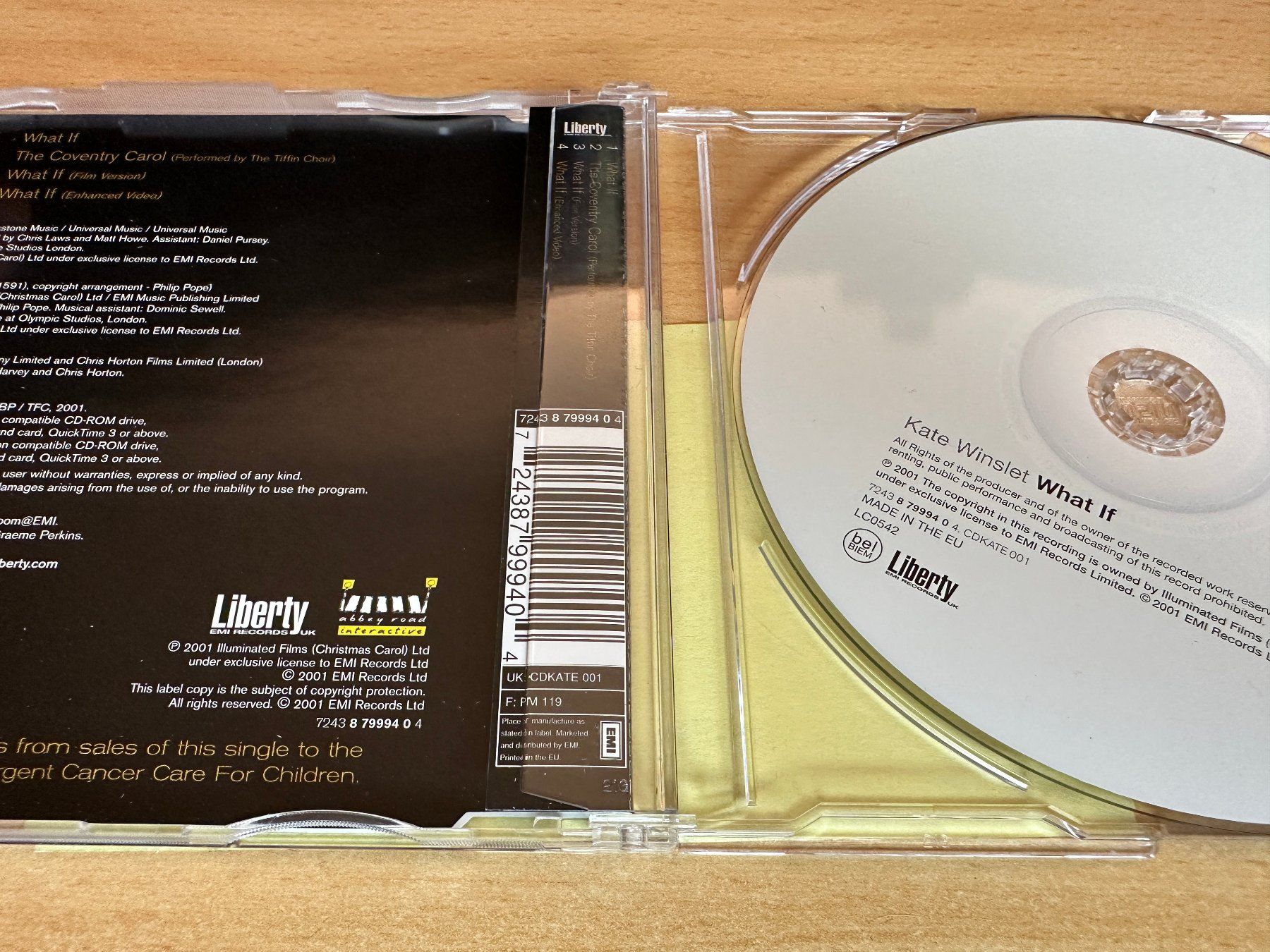 CD: Kate Winslet – What If - Single CD – Usato da Rikon im Tösstal venduto da Alpenmutz 1