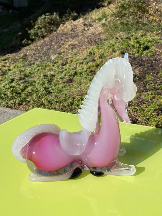 Cheval rose en verre de Murano 18,5 cm (Gebraucht) in Fully für CHF 40 ...
