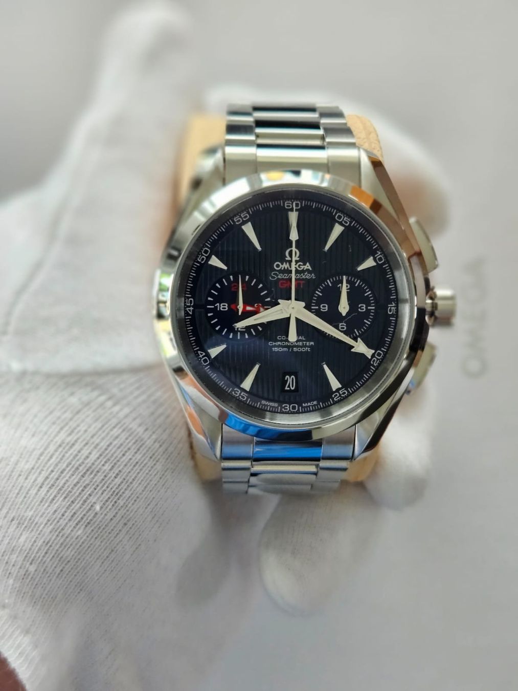 Omega Uhren: Omega Seamaster Aqua Terra GMT Chornograph – Neu (gemäss Beschreibung) aus St. Silvester von gbgmbh 1
