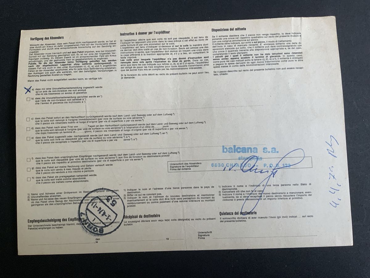Alle Briefmarken: Chiasso – Gebraucht aus Binningen von chr_cr5n 1