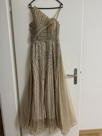 Abendkleid Gold/Beige