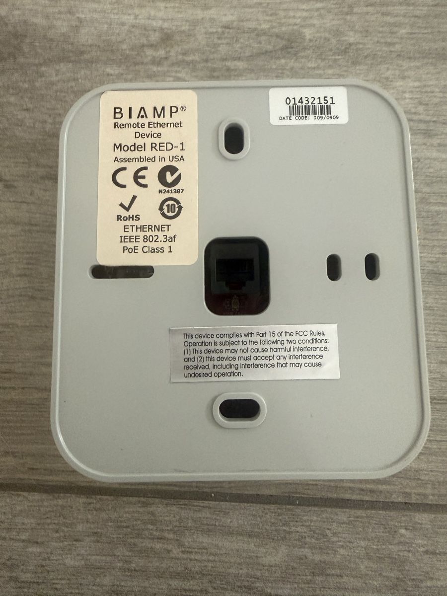 Sistemi audio & multimediali: BIAMP RED-1 Remote Ethernet Device neuwertig – Usato da Sirnach venduto da theitguy8370 1