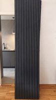 6 panneaux acoustiques bois 240x60 cm noir - déco murale