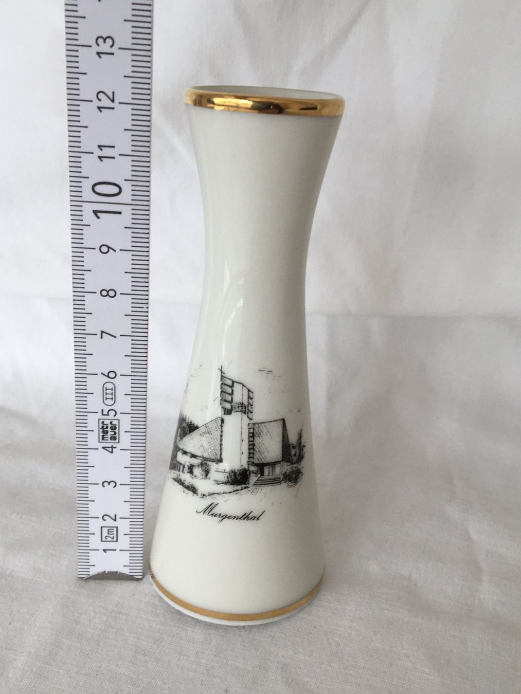 Vasi & Recipienti: Blumenvase mit Murgenthaler Kirchen Motiv – Usato da Bergdietikon venduto da Werkler33 5