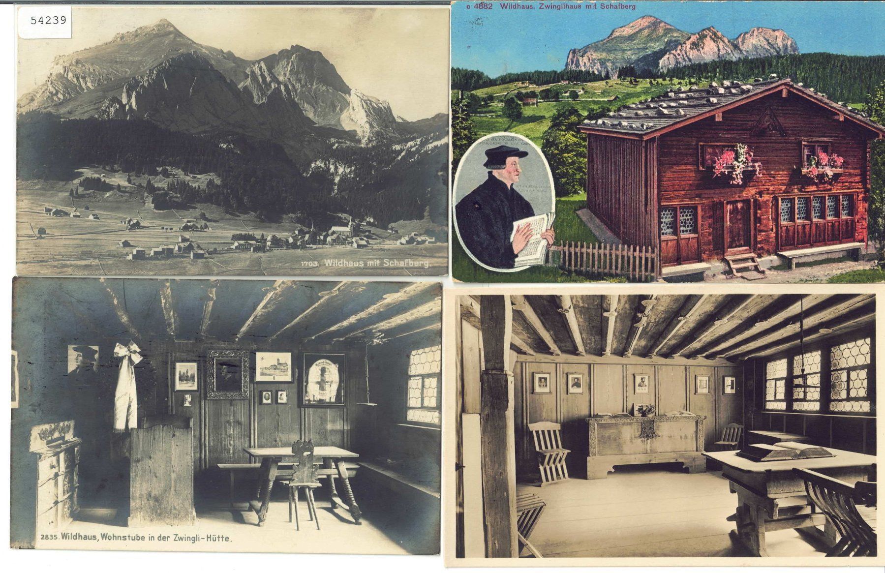 Cartoline postali: 4 AK - Wildhaus – Usato da Ettingen venduto da Kartenplanet