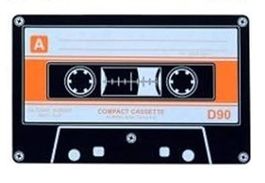 Kassette-Untersetzer aus Silikon - 4er Set