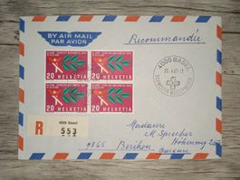 TR16 Enveloppe  + Timbre Suisse 1967