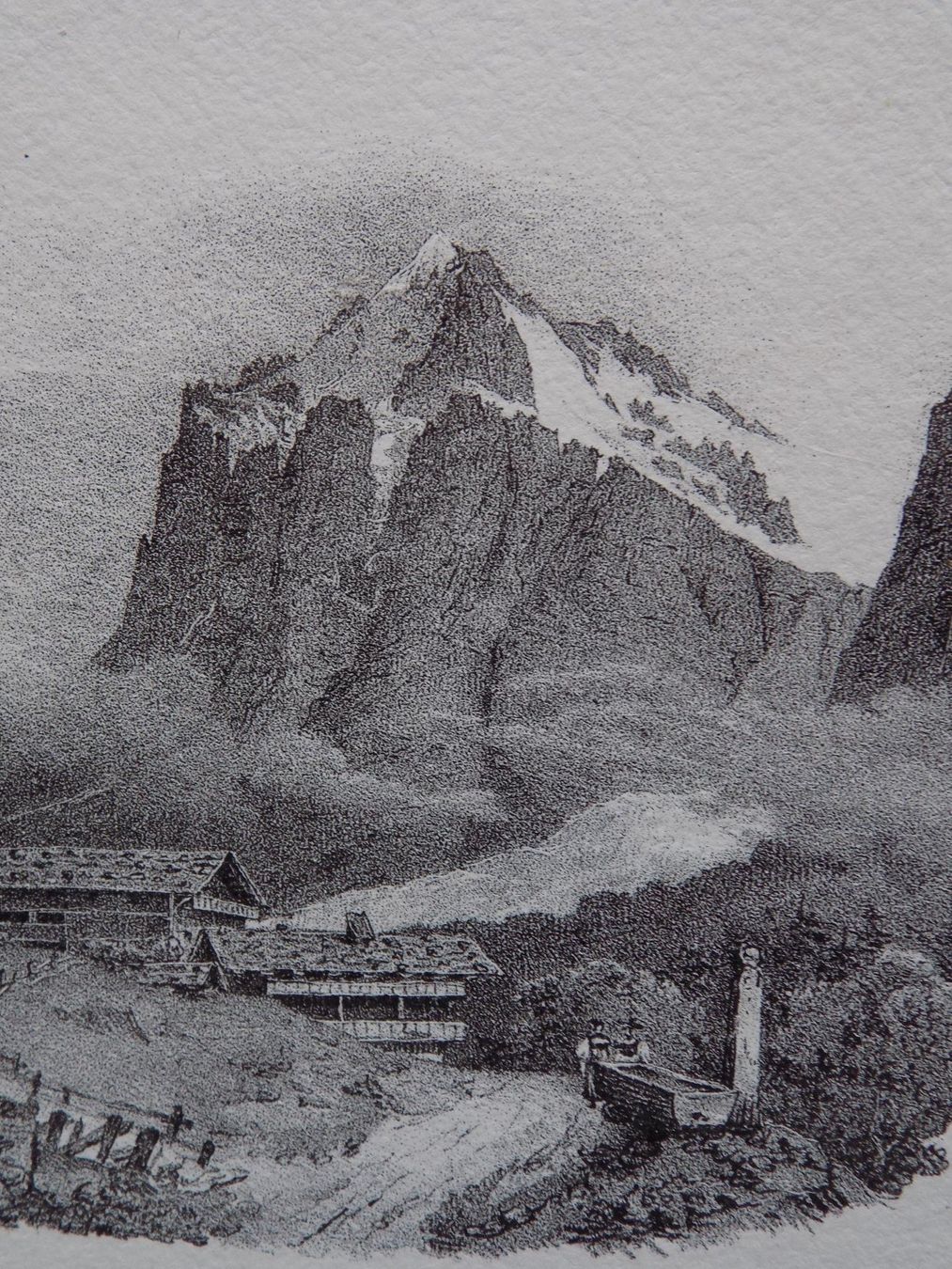 Incisioni: Wetterhorn von Grindelwald aus – Usato da Risch venduto da Rischli15 4
