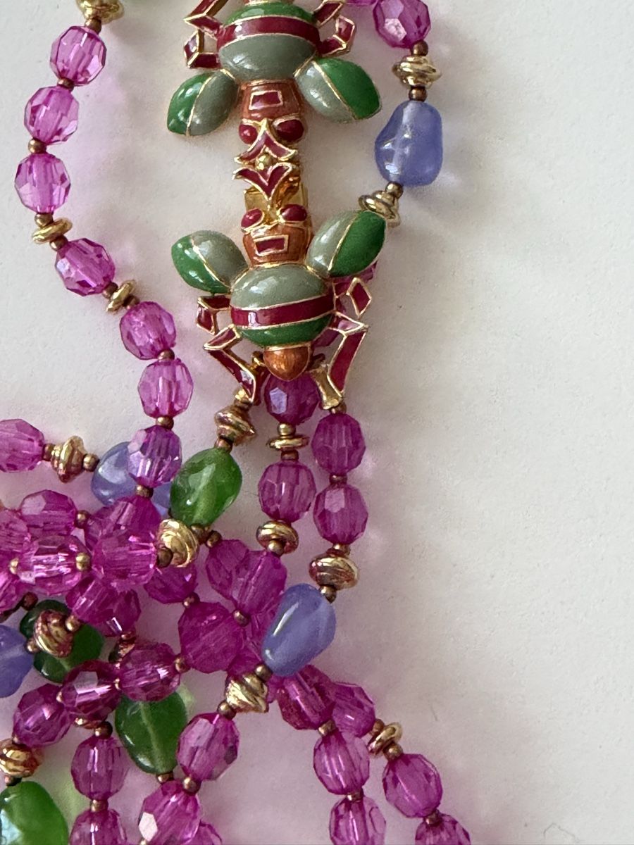 Catenine: Bunte Vintage Halskette mit Käfer-Verschluss – Usato da Winterthur venduto da tat_ky5h 3