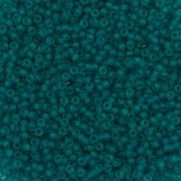 MIYUKI Rocailles 11/0 – Transparentes mattes Petrol (2405F)