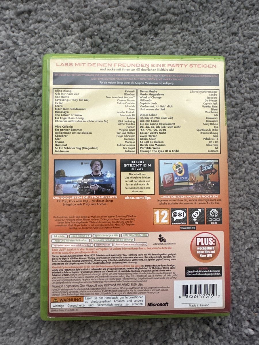 Giochi: Xbox 360 Spiel: Lips - Deutsche Partyknaller – Nuovo (secondo la descrizione) da Wangen SZ venduto da Jaay_Sky 1