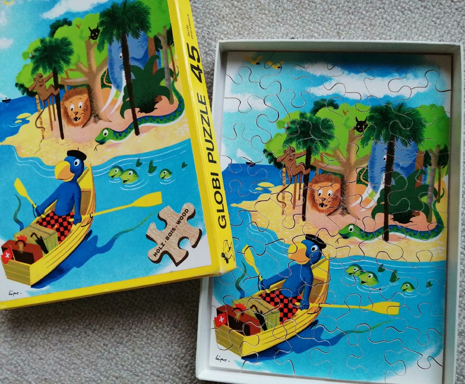 Puzzle: Globi Holzpuzzle 45 Teile neu – Nuovo (secondo la descrizione) da Wettingen venduto da zadina39 1