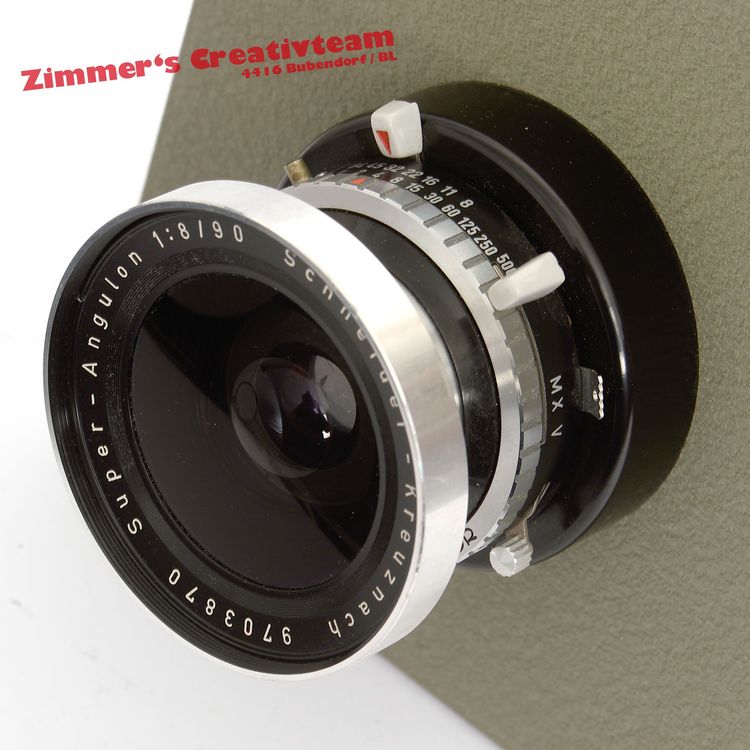 Objectif chambre Schneider-Kreuznach Technika super Angulon 1.8/90 - Photo, audio & vidéo