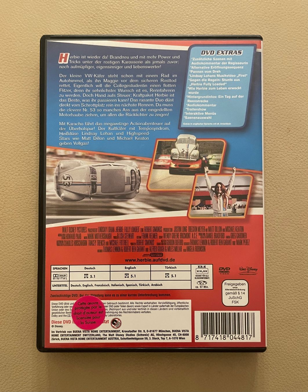Tutti i DVDs: DVD Herbie fully loaded – Usato da Urdorf venduto da leoale 1