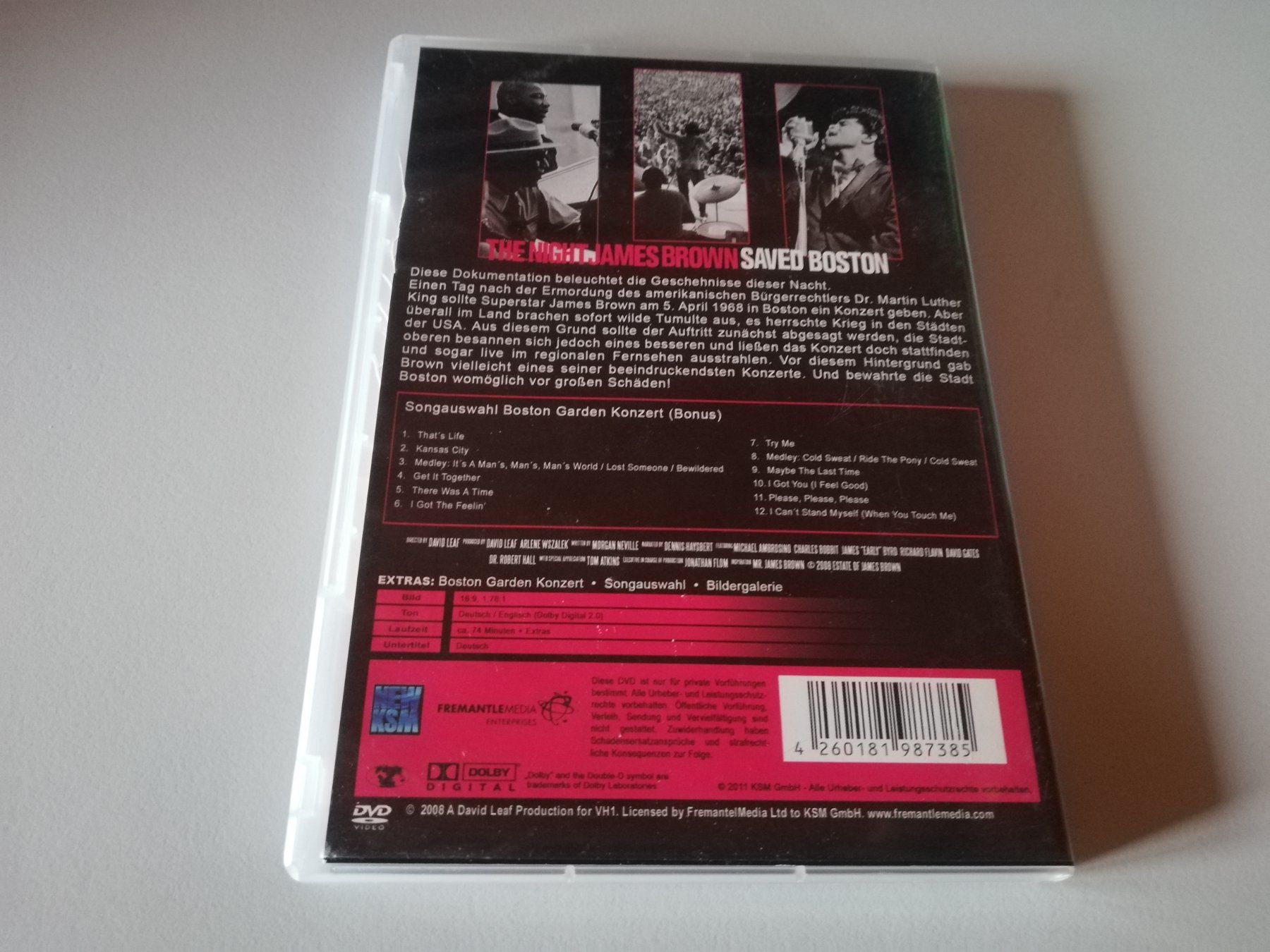Tutti i DVDs: THE NIGHT JAMES BROWN - SAVED BOSTON – Usato da Bern venduto da Vinylsound.ch 1