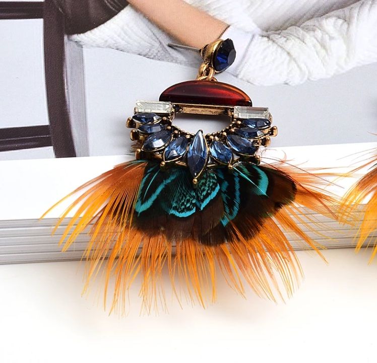 Orecchini pendenti & Orecchini a lobo: Elegante Feder-Ohrringe – Nuovo (secondo la descrizione) da Oberkirch LU venduto da petitefashion