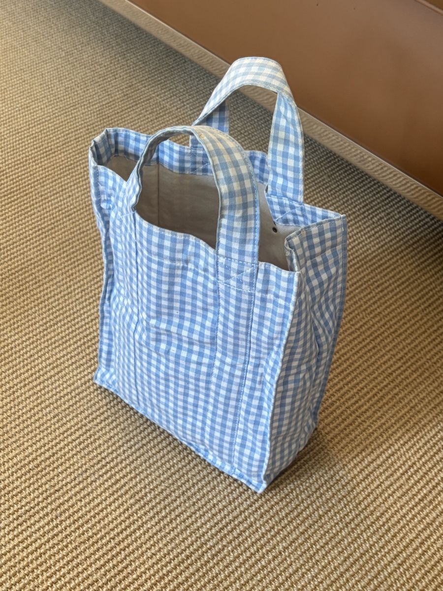 Borse: Ensoie Cabas Bag Vichy blue – Usato da Zürich venduto da fischersfritzli 1
