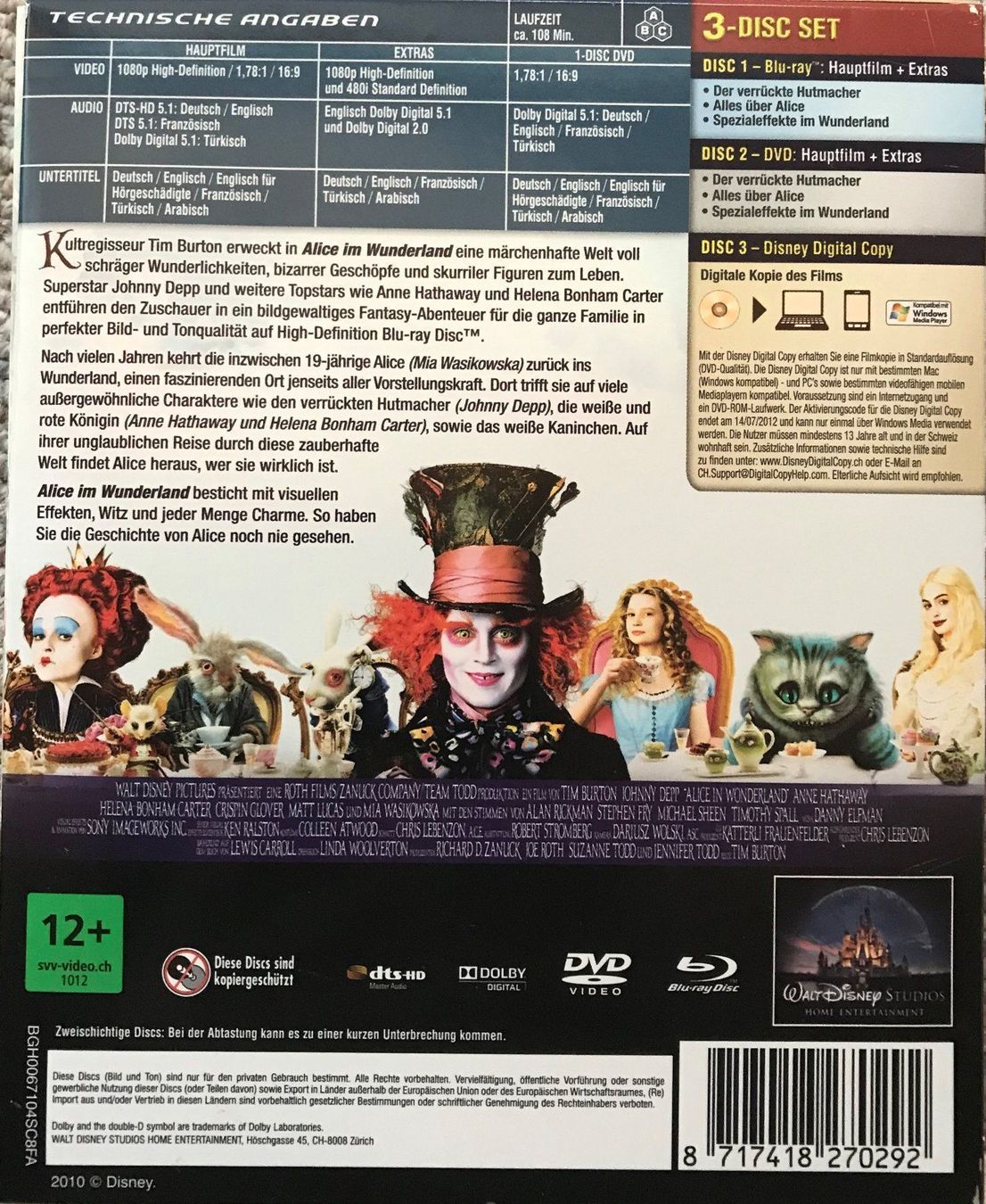 Tous les DVDs: Alice im Wunderland – Neuf (Voir description) à Tecknau par Otacon0 1