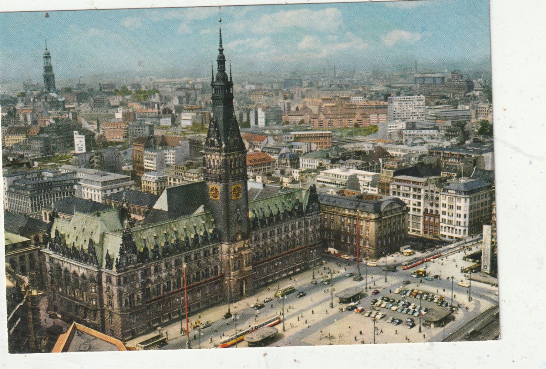 Ansichtskarten: Hamburg Rathausmarkt – Gebraucht aus Lumbrein von made02