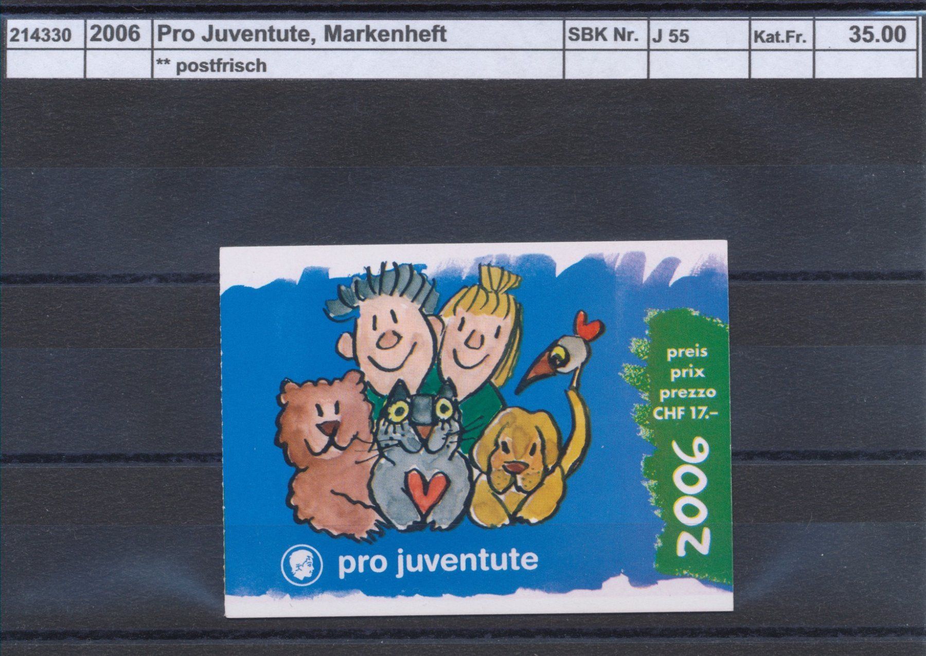 Alle Briefmarken: 2006 Pro Juventute, Markenheftchen, ** postfrisch – Neu (gemäss Beschreibung) aus Winterthur von Zupogeru
