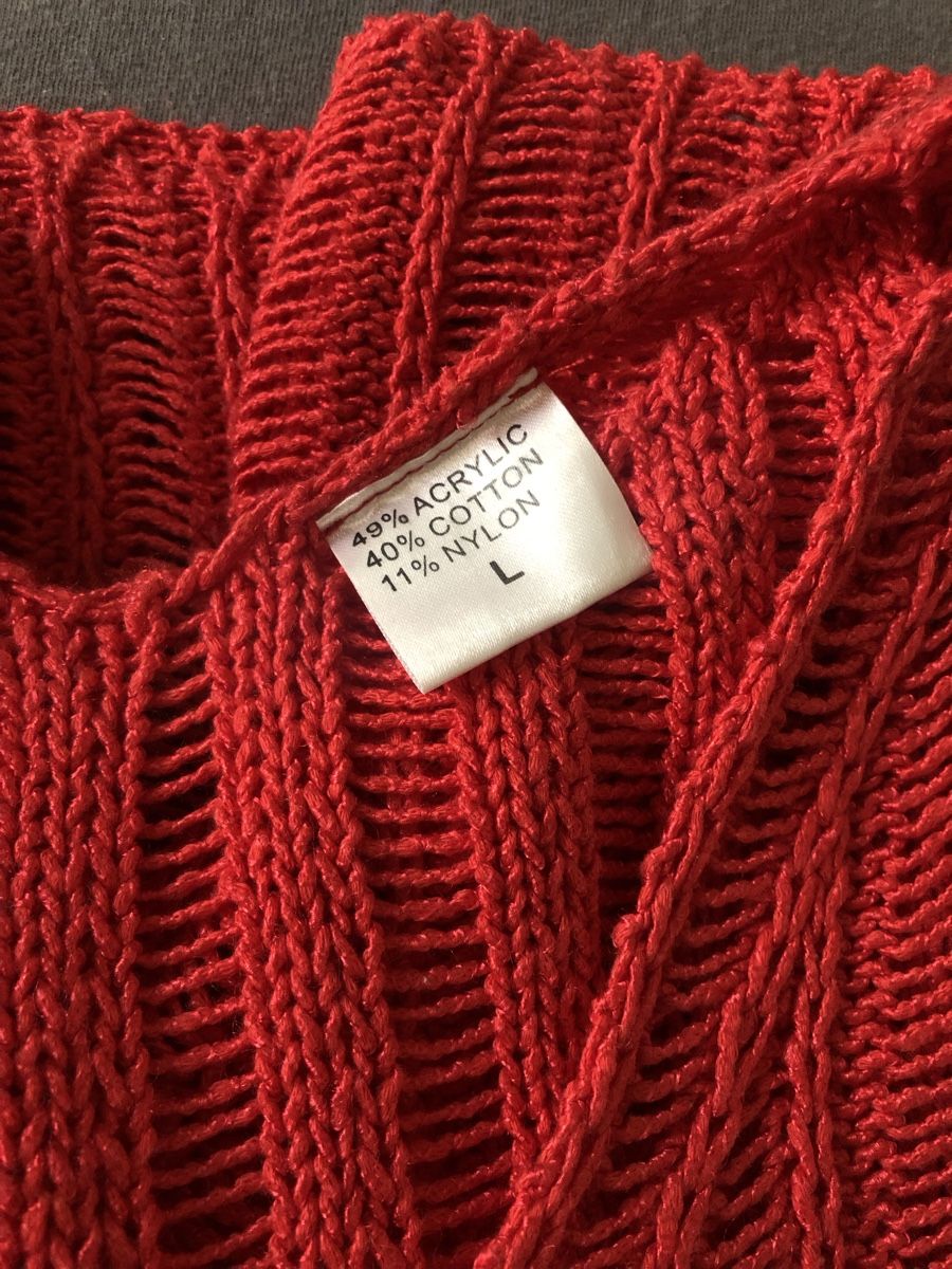 Pullover & Sweatshirts: Vintage Sommer Strickpullover rot, Gr. L – Gebraucht aus Zürich von ingelish 2