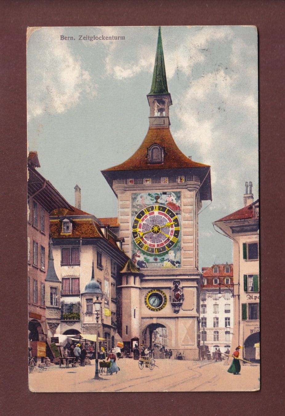 Ansichtskarten: BERN - Zeitglockenturm - 1909 – Gebraucht aus Pully von nicecards-shop