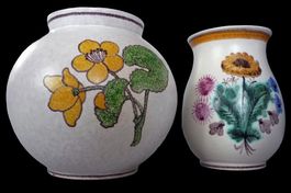 Arnold Zahner Rheinfelden 2 vases Vasen Mid century vintage