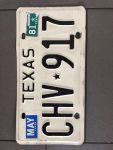 Original Autonummer USA/Texas