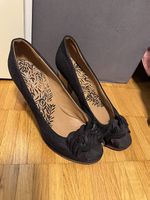Graceland Plateau Pumps Gr. 39 Schwarz Wildlederoptik