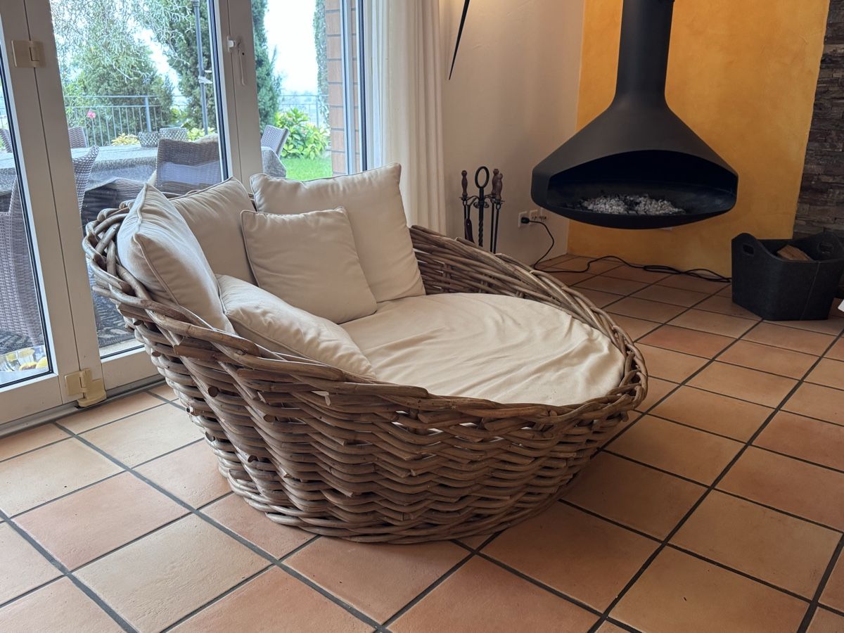 Sofas: Korbsofa oval beige   – D'occasion à Hüntwangen par bubu2166