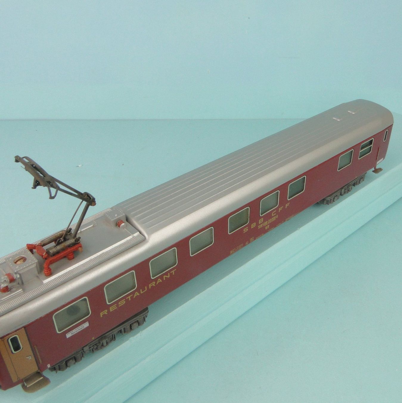 Märklin Modellini di ferrovie: Märklin 4060 SBB Restaurant Wagen, blech – Usato da Bülach venduto da cann11 2