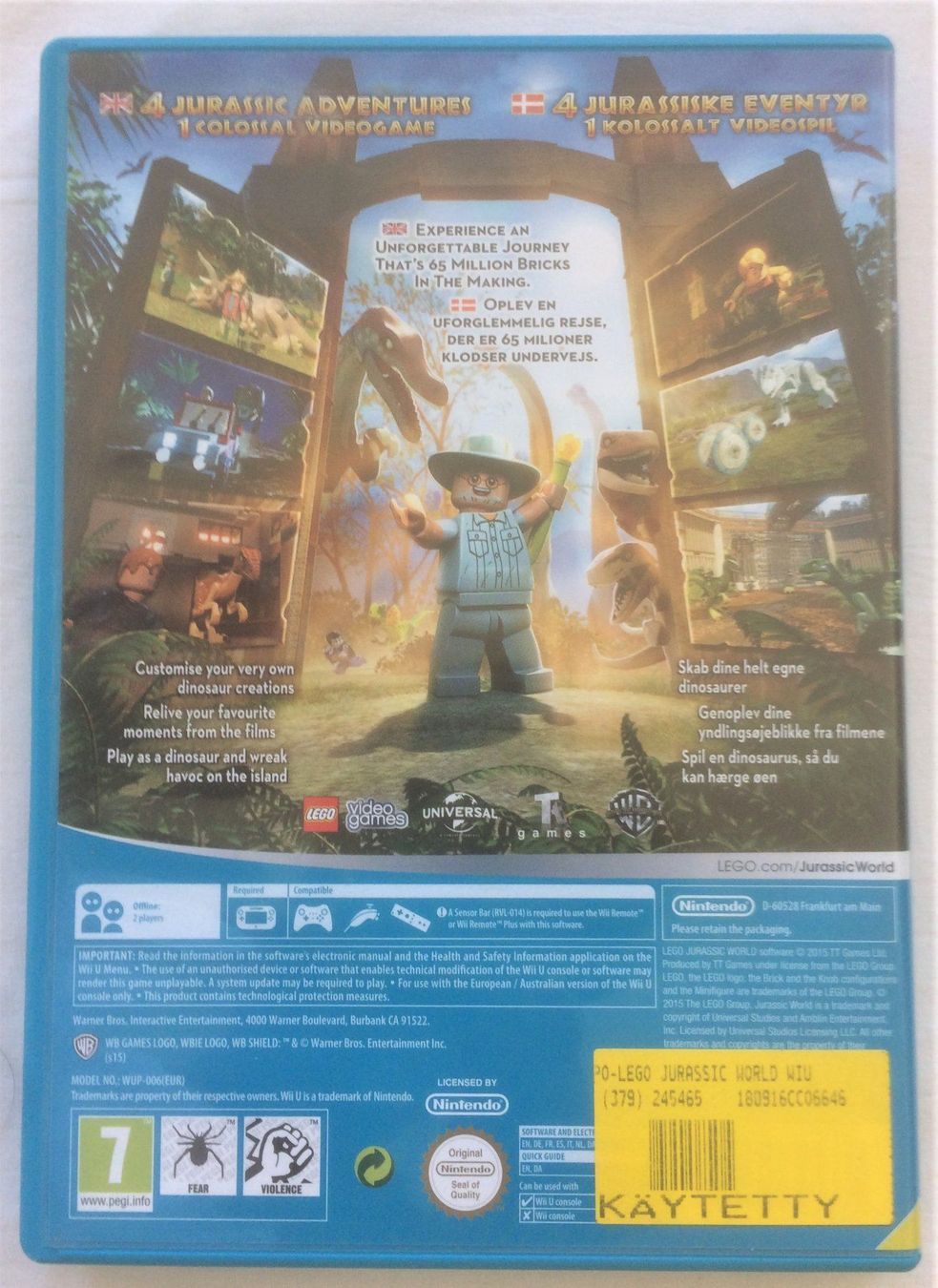 Nintendo Spiele: Nintendo Wii U - LEGO JURASSIC WORLD – Gebraucht aus Schaffhausen von durruti 2