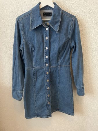 Ungetragen! ASOS Design Jeanskleid Western Denim Gr. 40