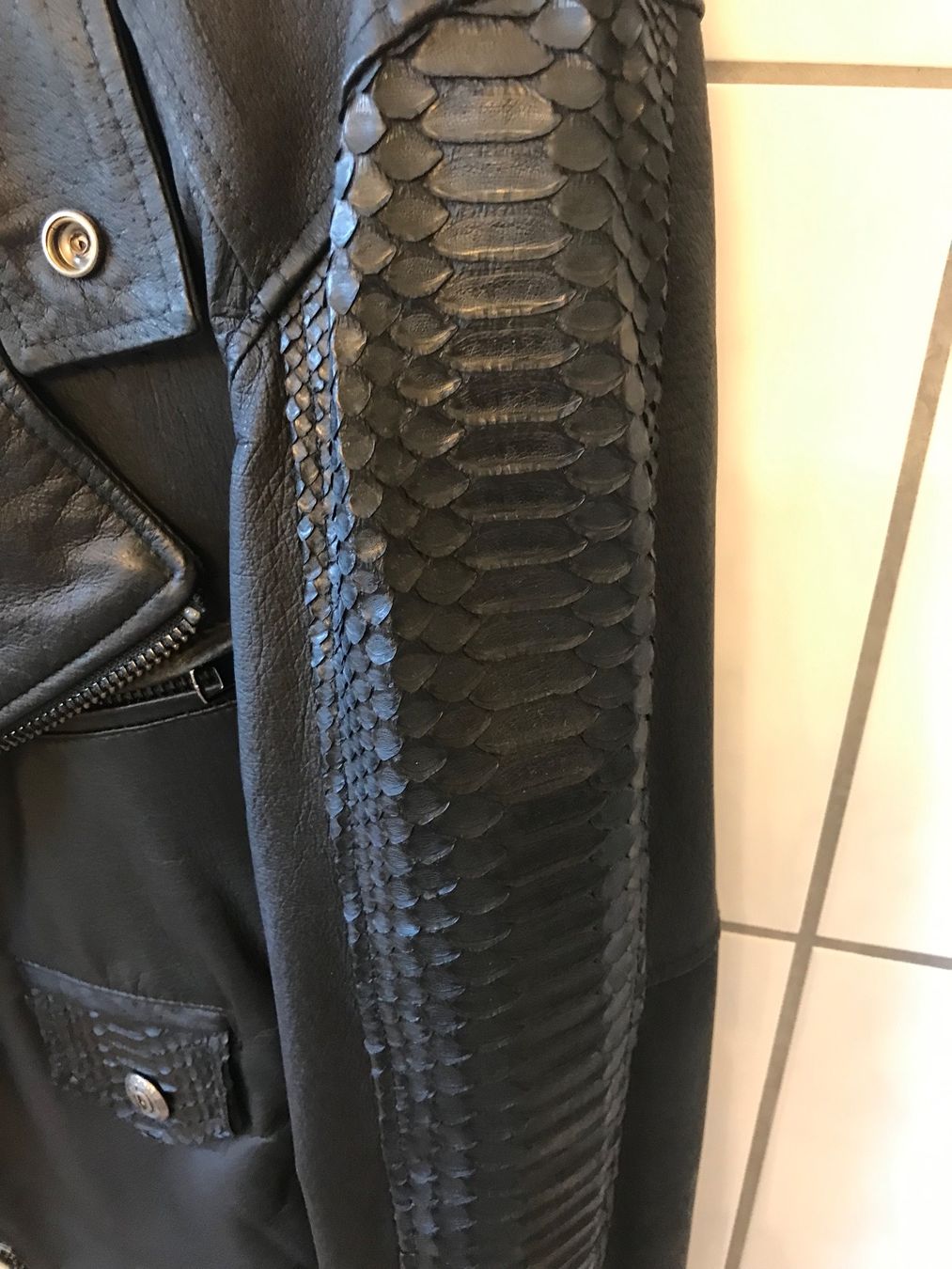 Giacche: Python Biker Lammleder Jacke Gr. M – Nuovo (secondo la descrizione) da Zürich venduto da AryaLia 3