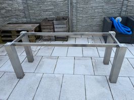 Edelstahl Gartentisch-Gestell, robust & modern!