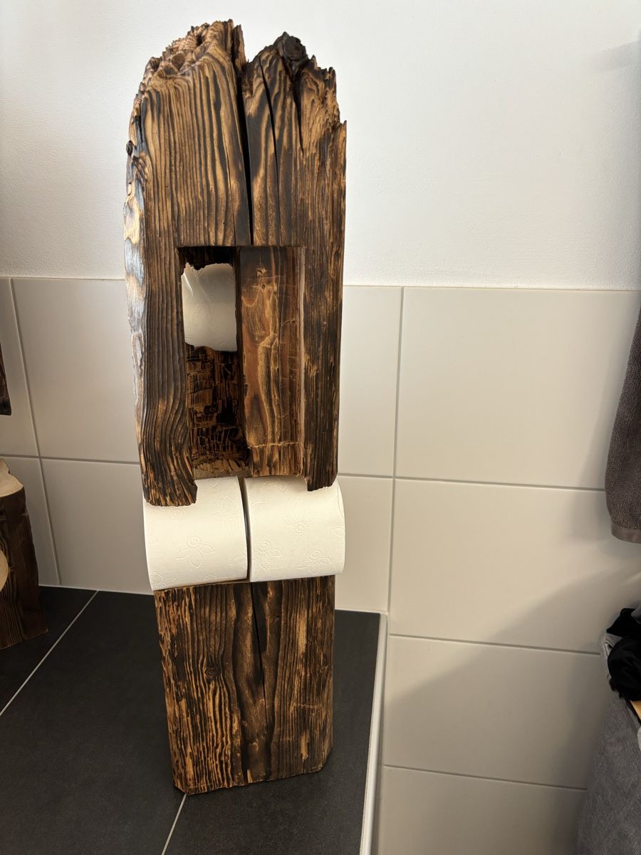 Tutte le decorazioni: WC-Rollenhalter Holz rustikal einzigartig – Usato da Salvenach venduto da Bali06 2
