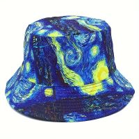 Sommer Hut Fischerhut Bucket Hat "Sternennacht" – Neu & Cool